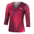 Freeze Out V-Neck Printed  Manica lunga Donna - rosso scuro