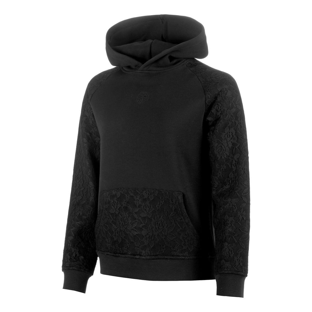 BIDI BADU Night Flash Lace Felpa con cappuccio Donna - nero