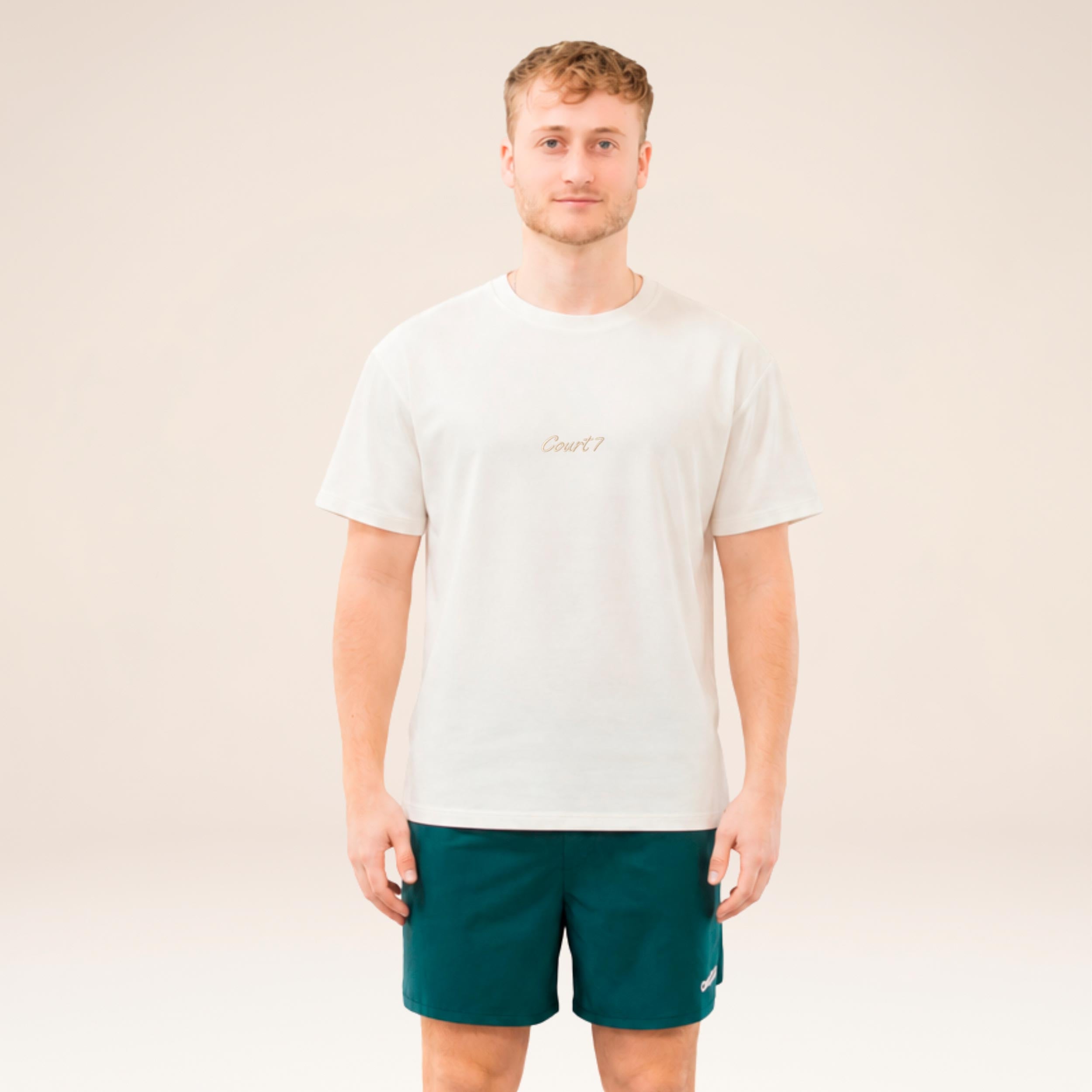 COURT7 AD-IN Basic 2.0 Maglietta Unisex - bianco sporco