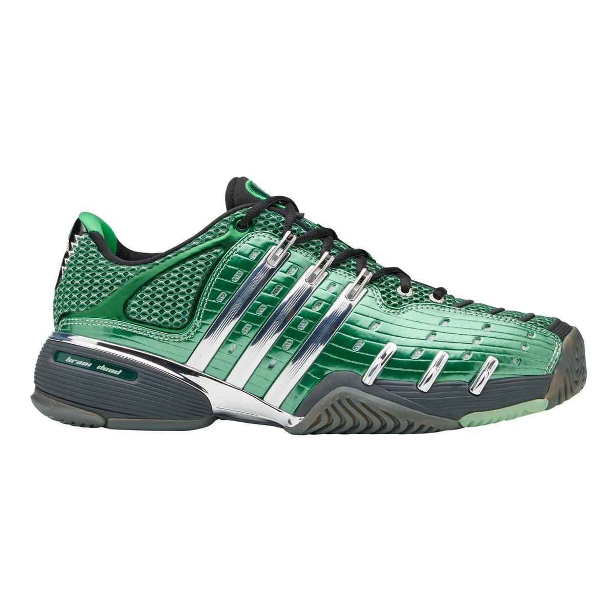 adidas Barricade V Brain Scarpa per tutte le superfici Uomini - verde scuro, argento