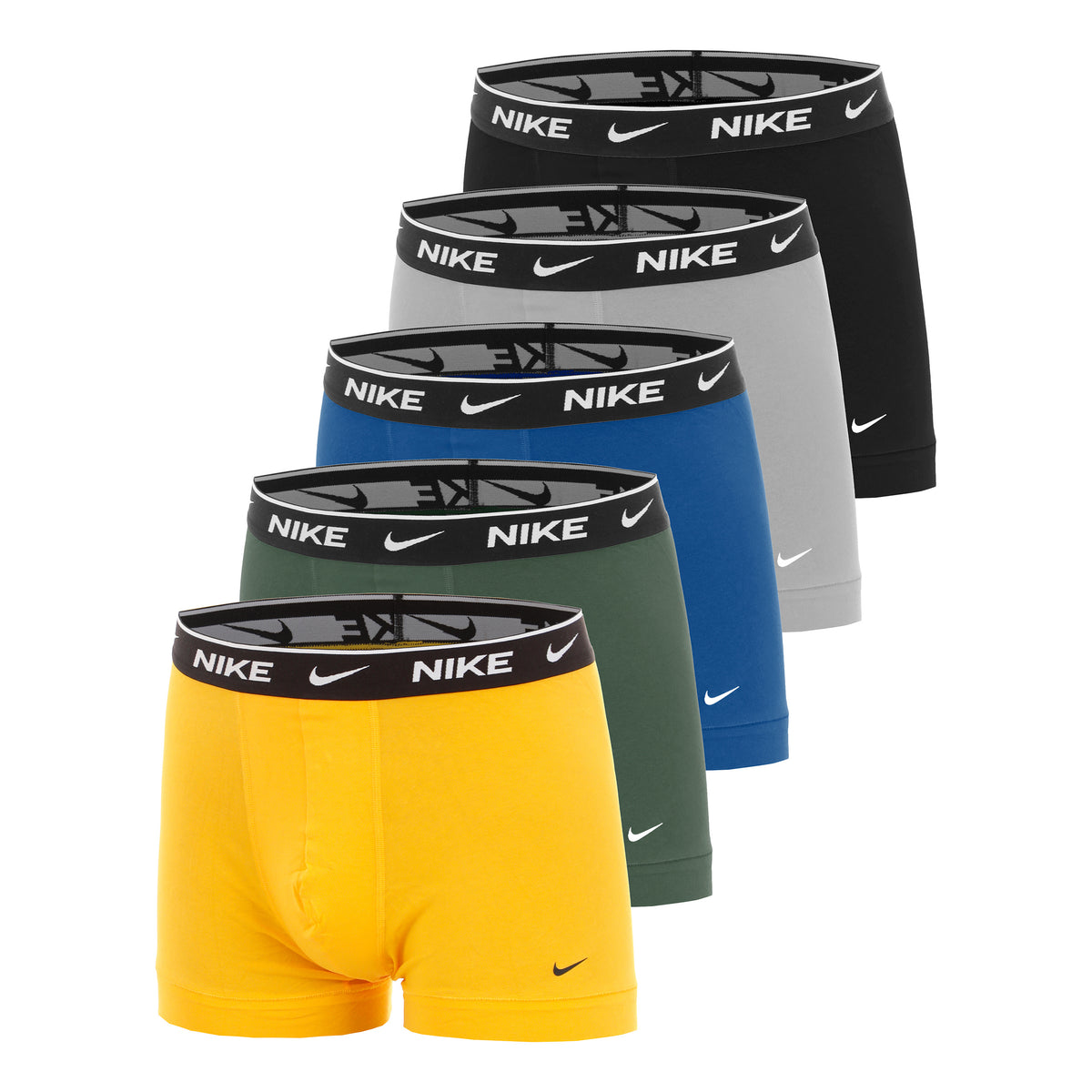 Nike Essential Cotton Stretch Trunk Boxer Confezione da 5 Uomini - arancione, giallo