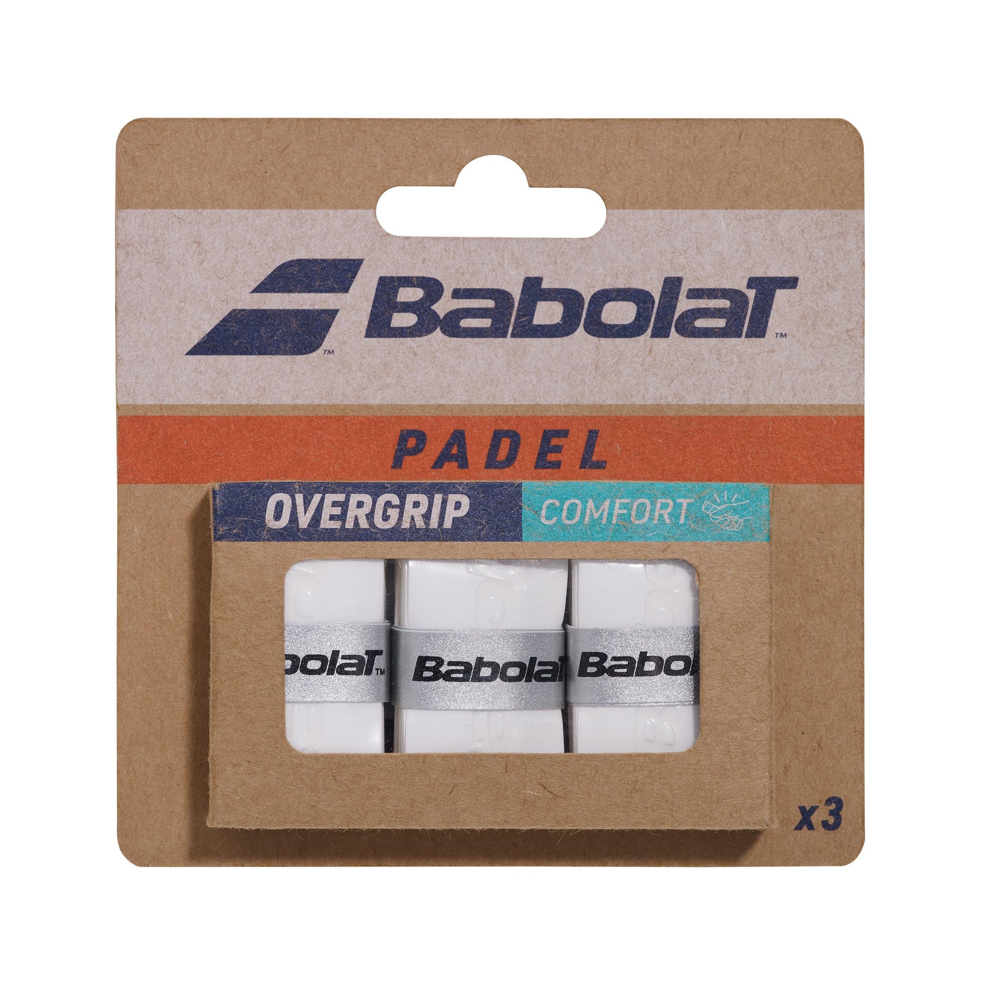 Babolat Comfort Padel X3 Overgrip da padel - bianco