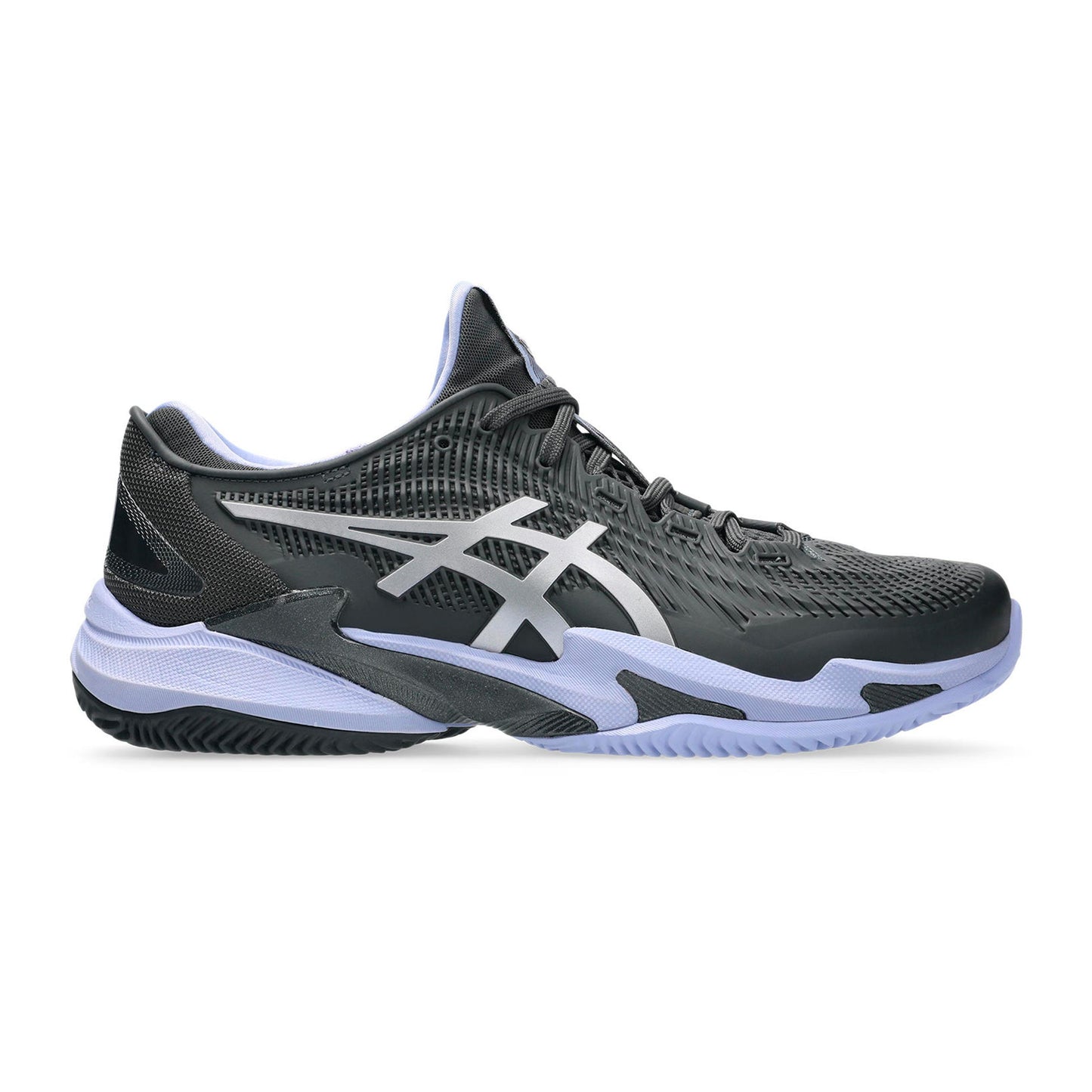 ASICS Court FF 3 Night Energy Scarpa per terra rossa Uomini - grigio scuro, lilla