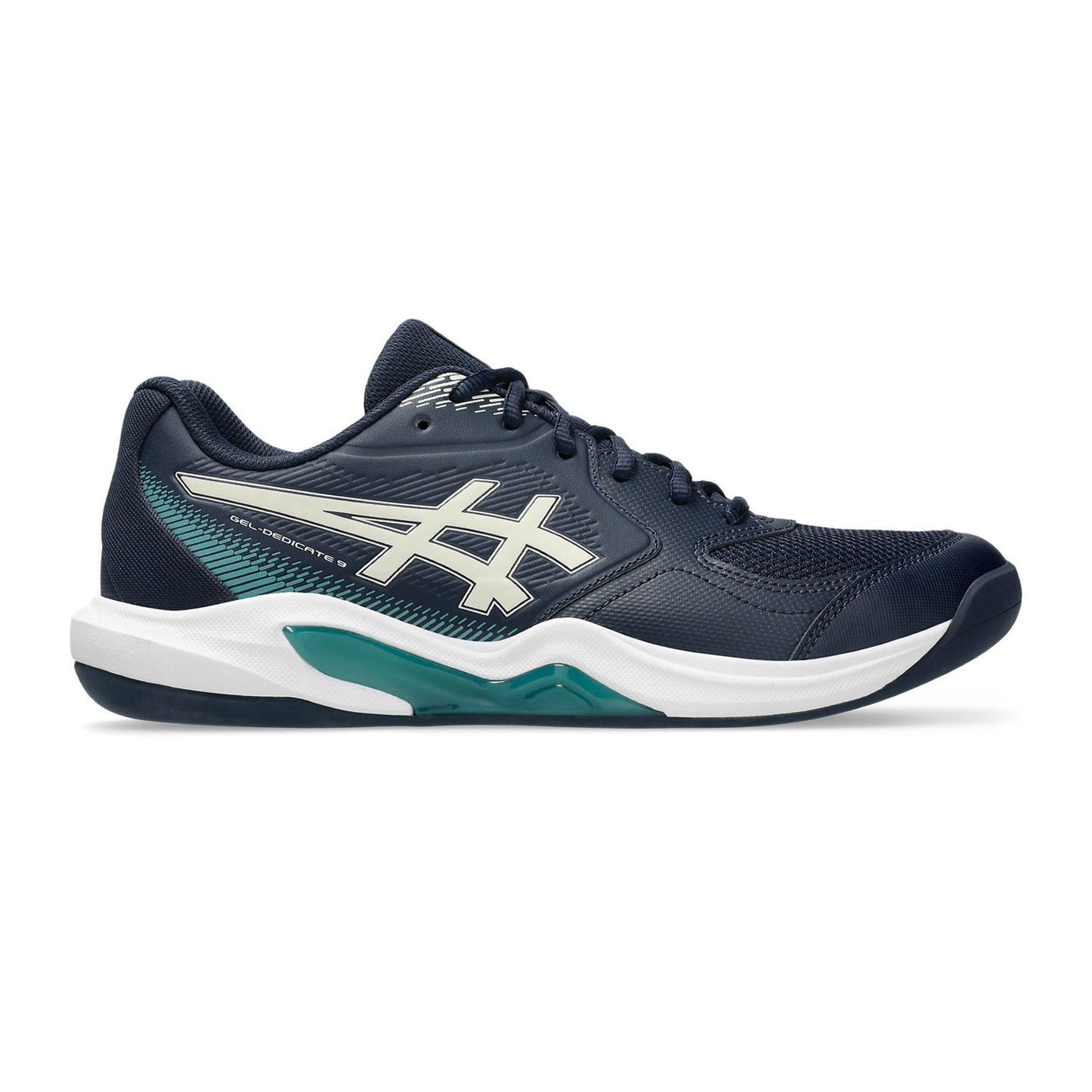 ASICS Gel-Dedicate 9 Scarpa per tappeto Uomini - blu scuro, bianco