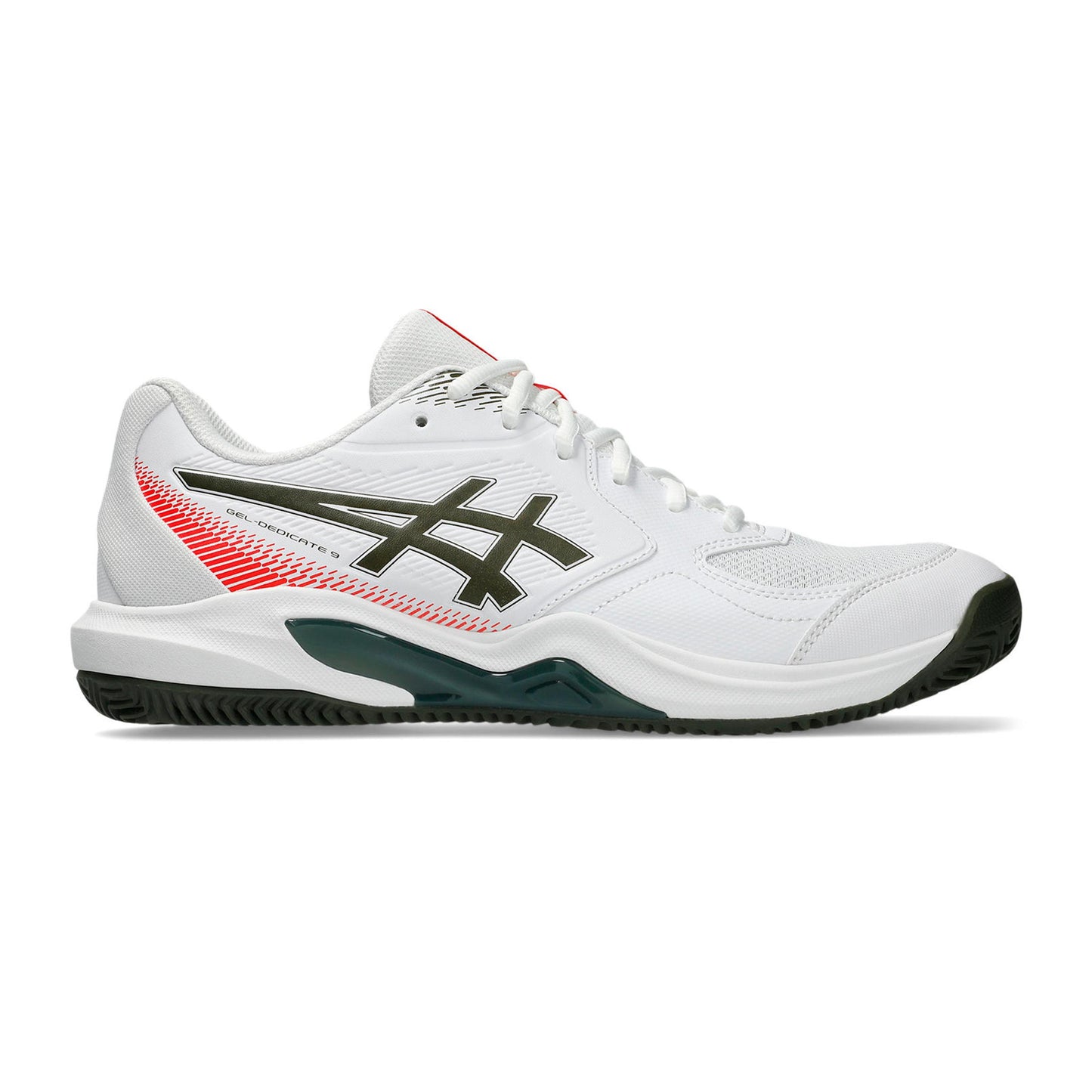 ASICS Gel-Dedicate 9 Scarpa per terra rossa Uomini - bianco, color petrolio