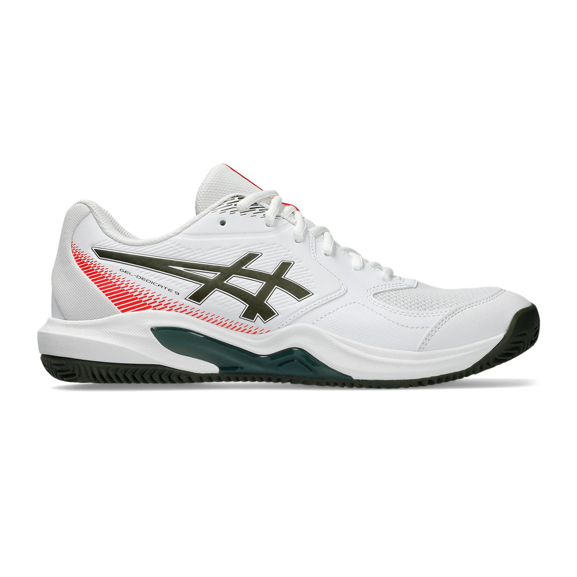 ASICS Gel-Dedicate 9 Scarpa per terra rossa Uomini - bianco, color petrolio