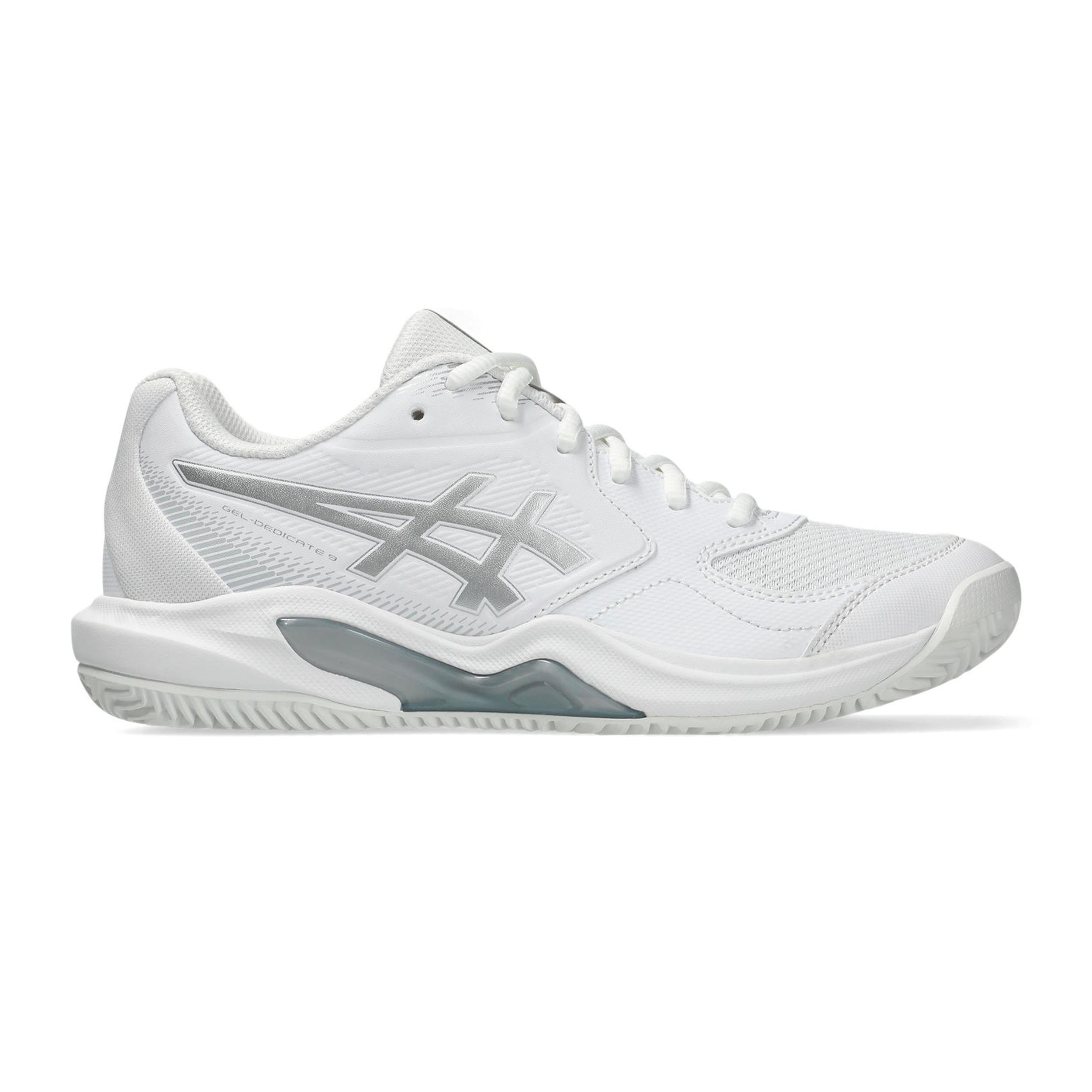 ASICS Gel-Dedicate 9 Scarpa per terra rossa Donna - bianco, argento