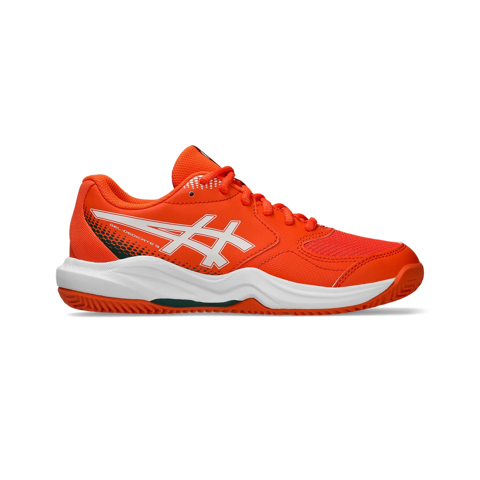 ASICS Gel-Dedicate 9 GS Scarpa da padel Bambini - arancione neon, bianco
