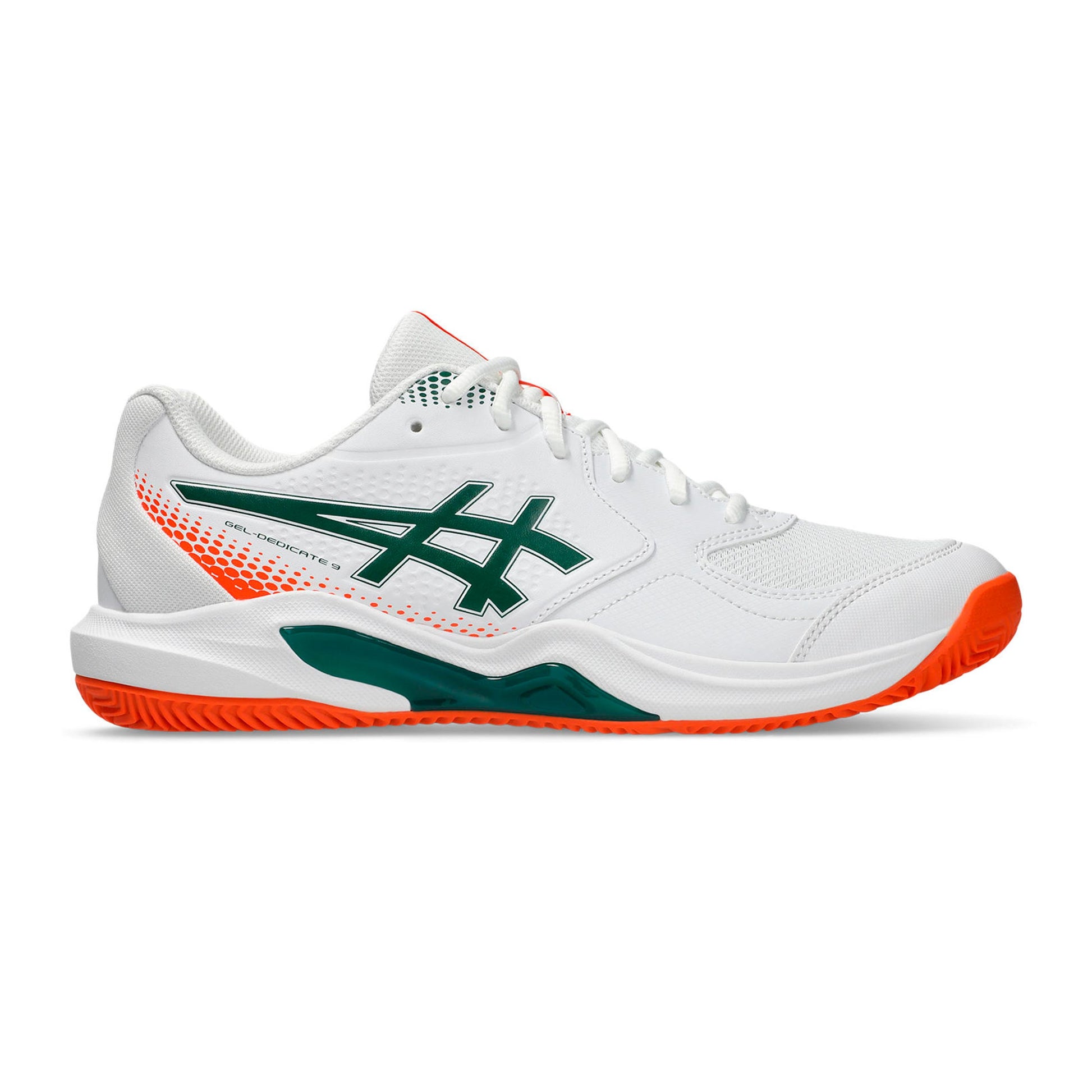 ASICS Gel-Dedicate 9 Scarpa da padel Uomini - bianco, arancione neon