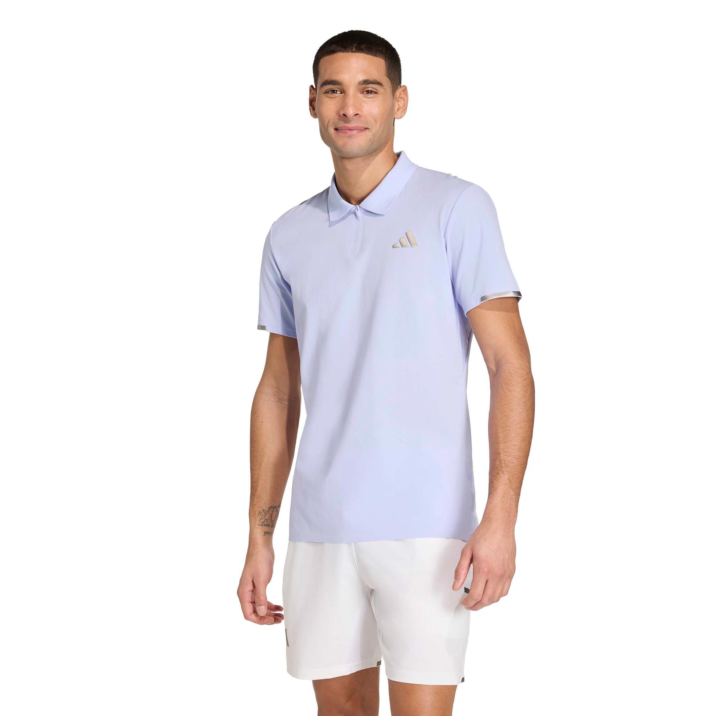 adidas Freelift Pro Polo Uomini - lilla, argento
