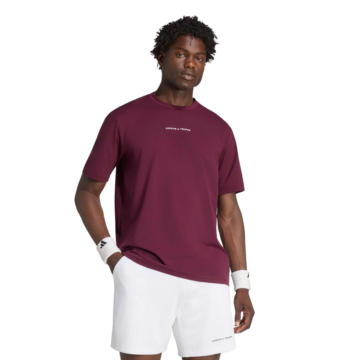 adidas Maglietta Uomini - vino rosso