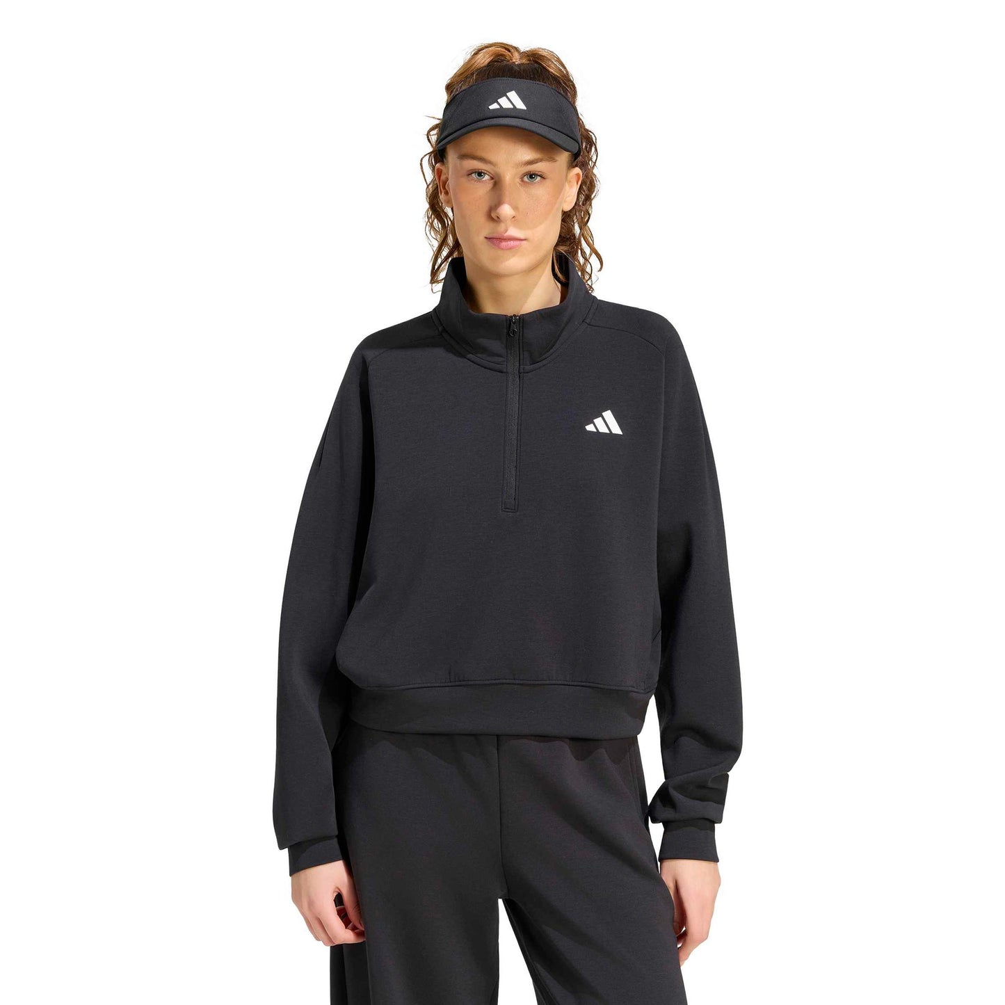 adidas Cover Up Half-Zip Felpa Donna - nero