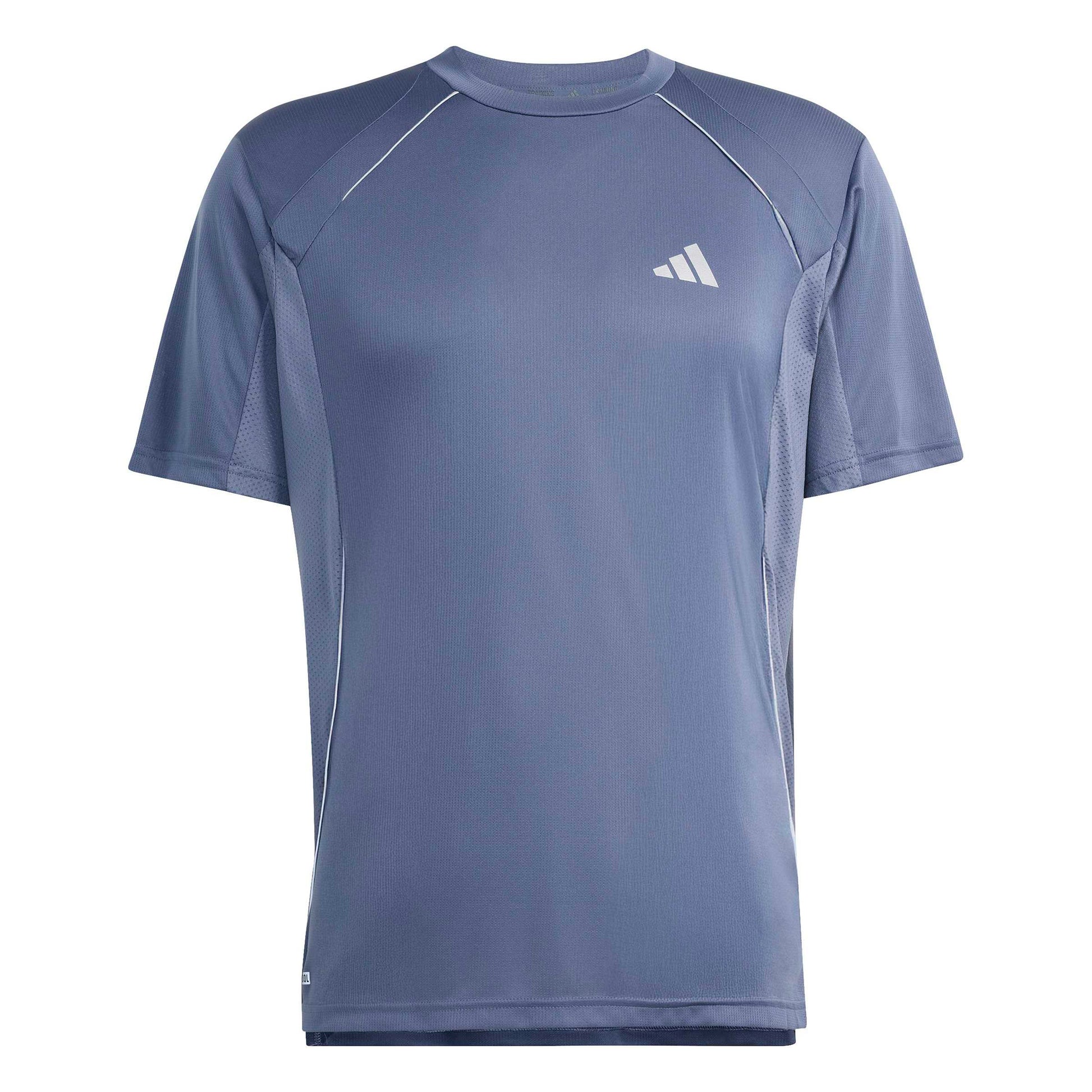 adidas Tech Maglietta Uomini - grigio-blu
