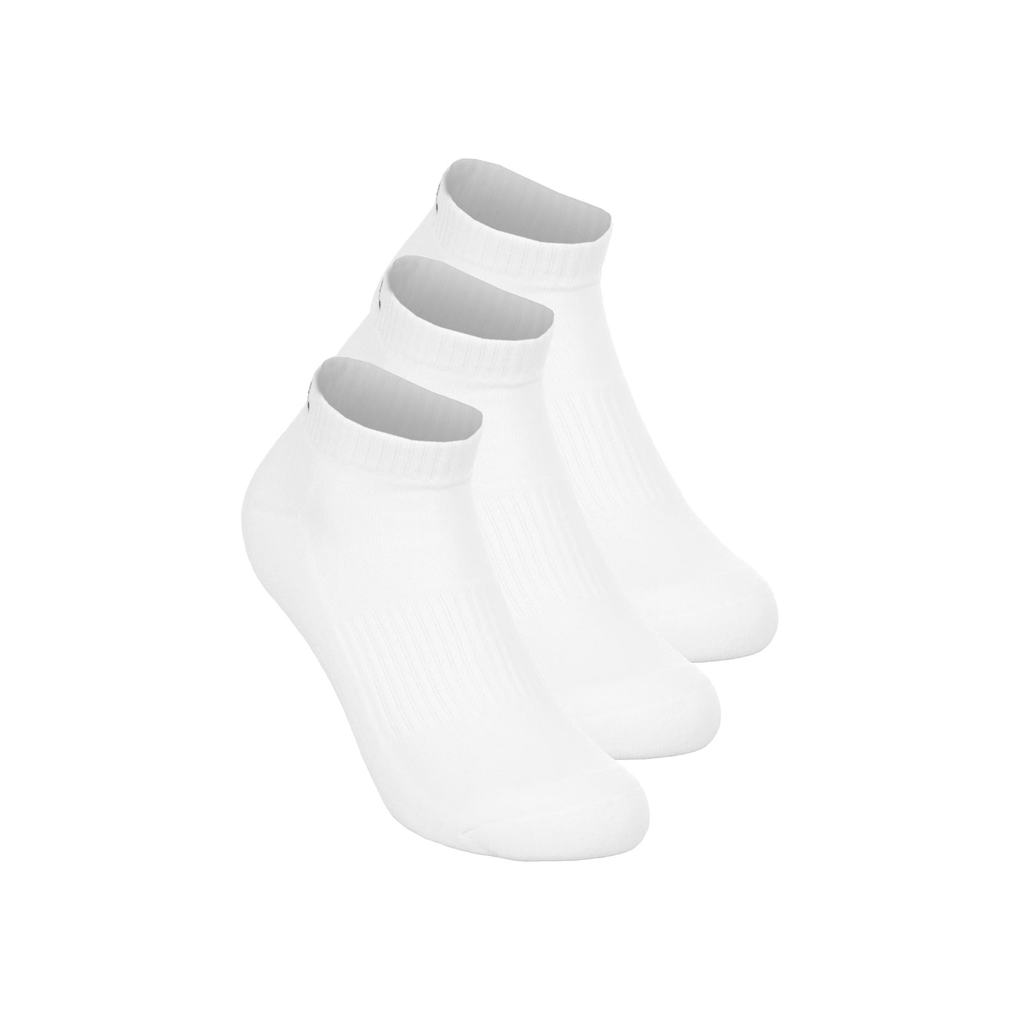 Padel-Point Padel Calzini da tennis Confezione da 3 Unisex - bianco