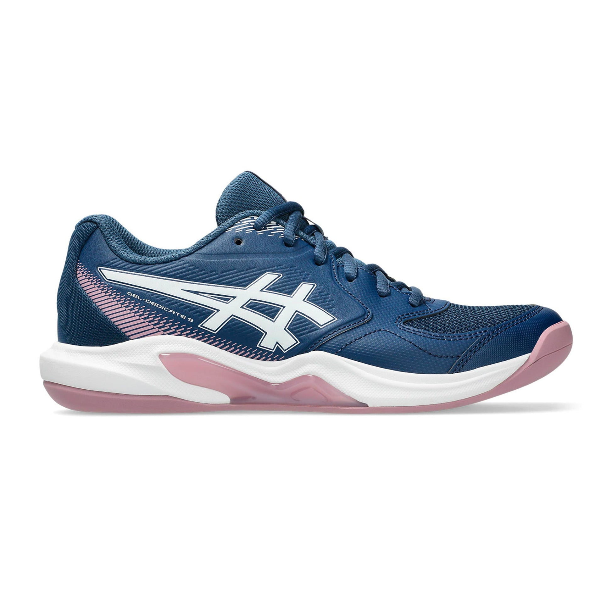 ASICS Gel-Dedicate 9 Scarpa per tappeto Donna - blu scuro, bianco