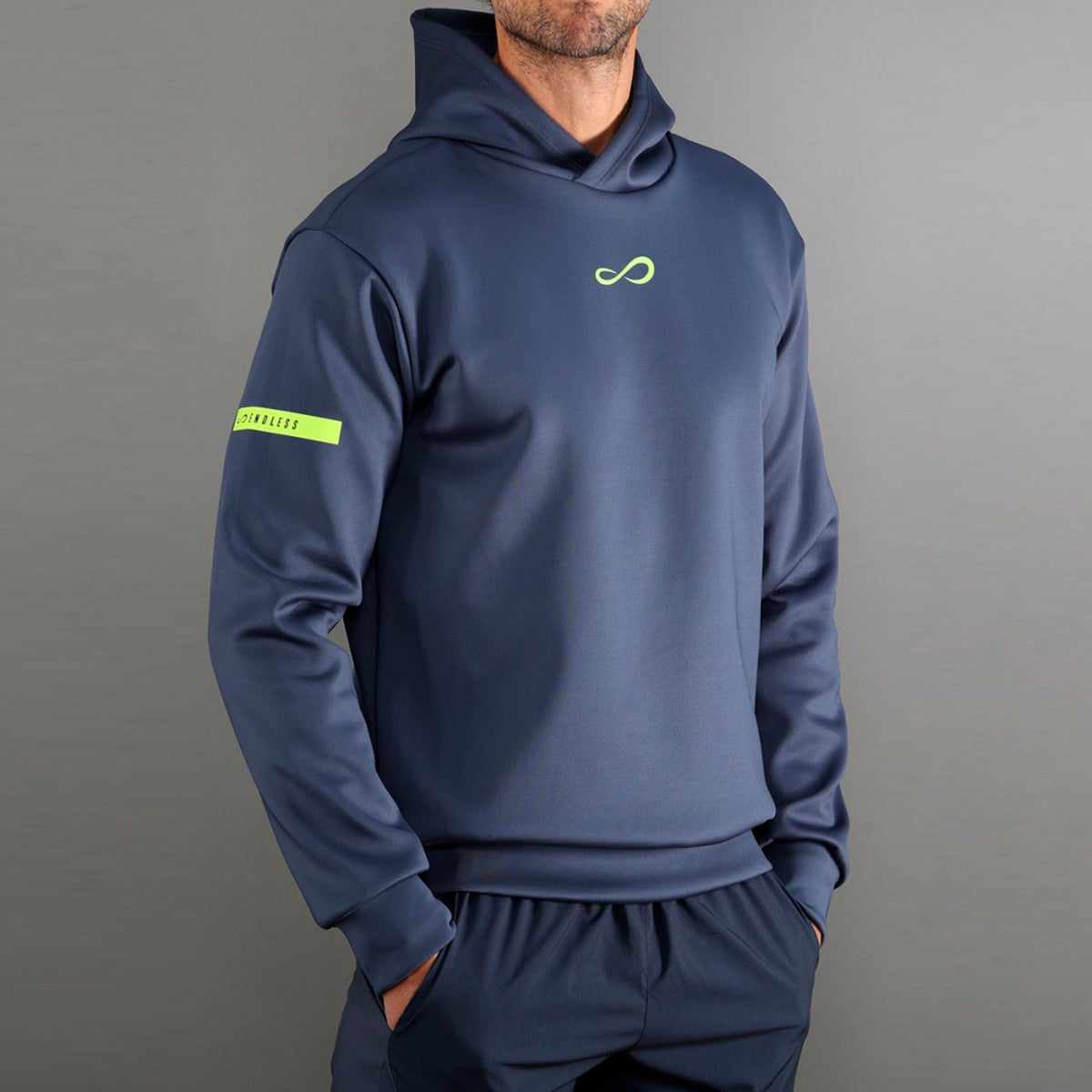 Endless SNIPER Felpa con cappuccio Uomini - blu, giallo neon