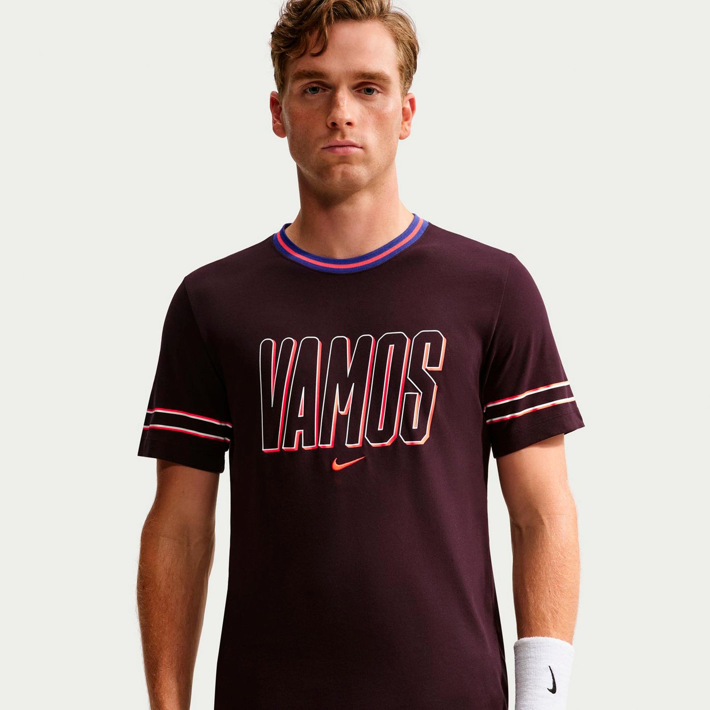 Nike Court Dri-Fit Maglietta Uomini - vino rosso