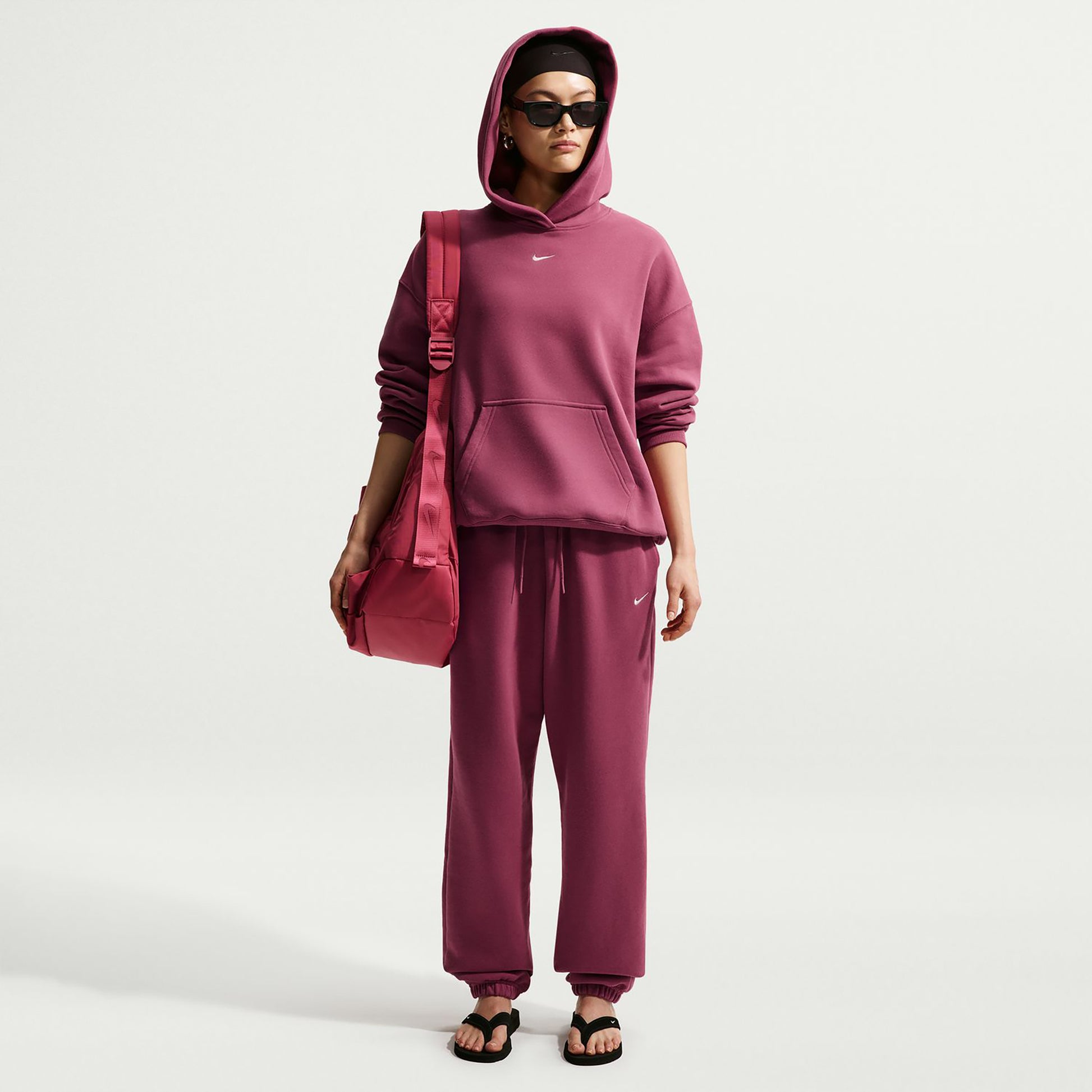 Nike Studio Fleece Pantalone da allenamento Donna - malva