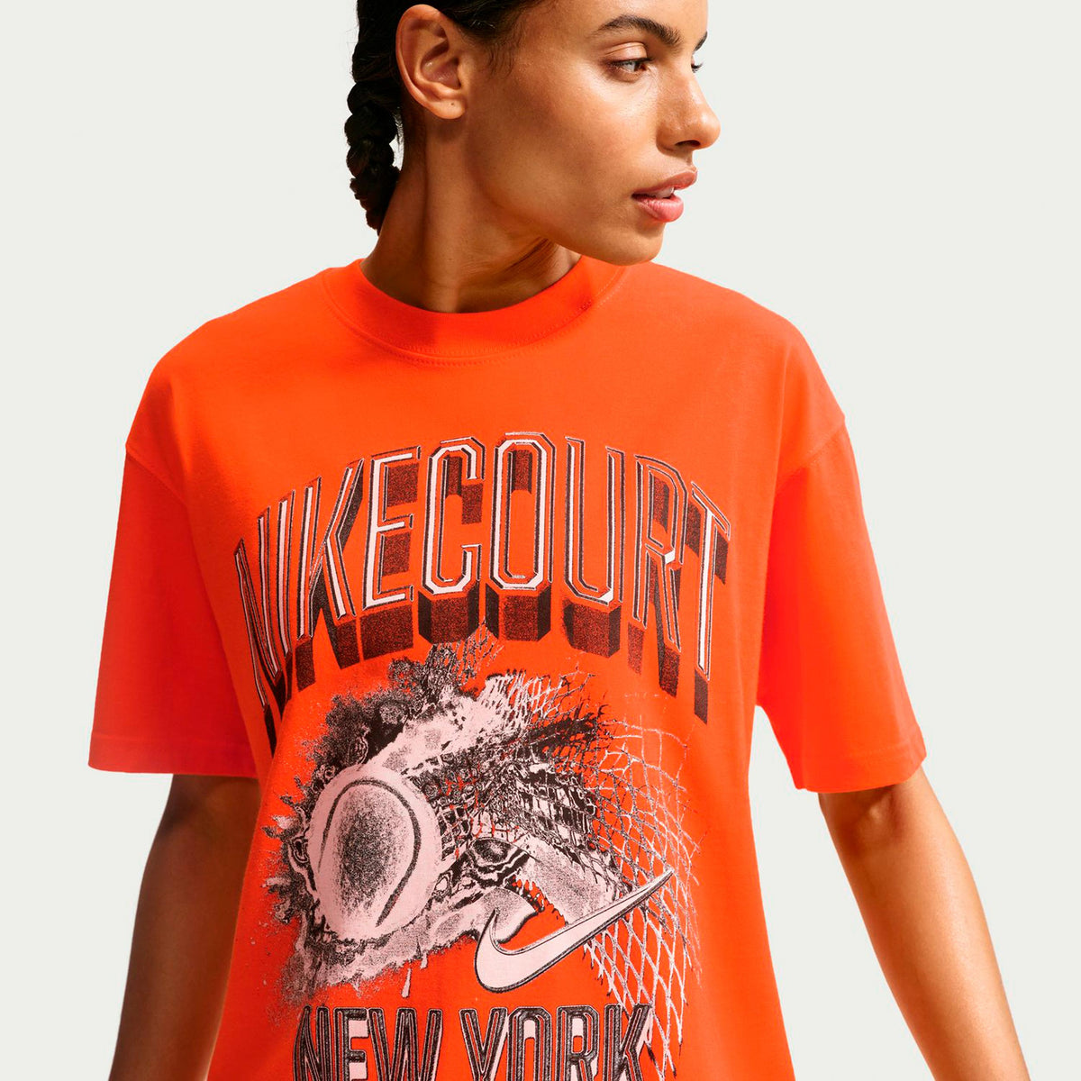 Nike Court Slam Maglietta Donna - arancione