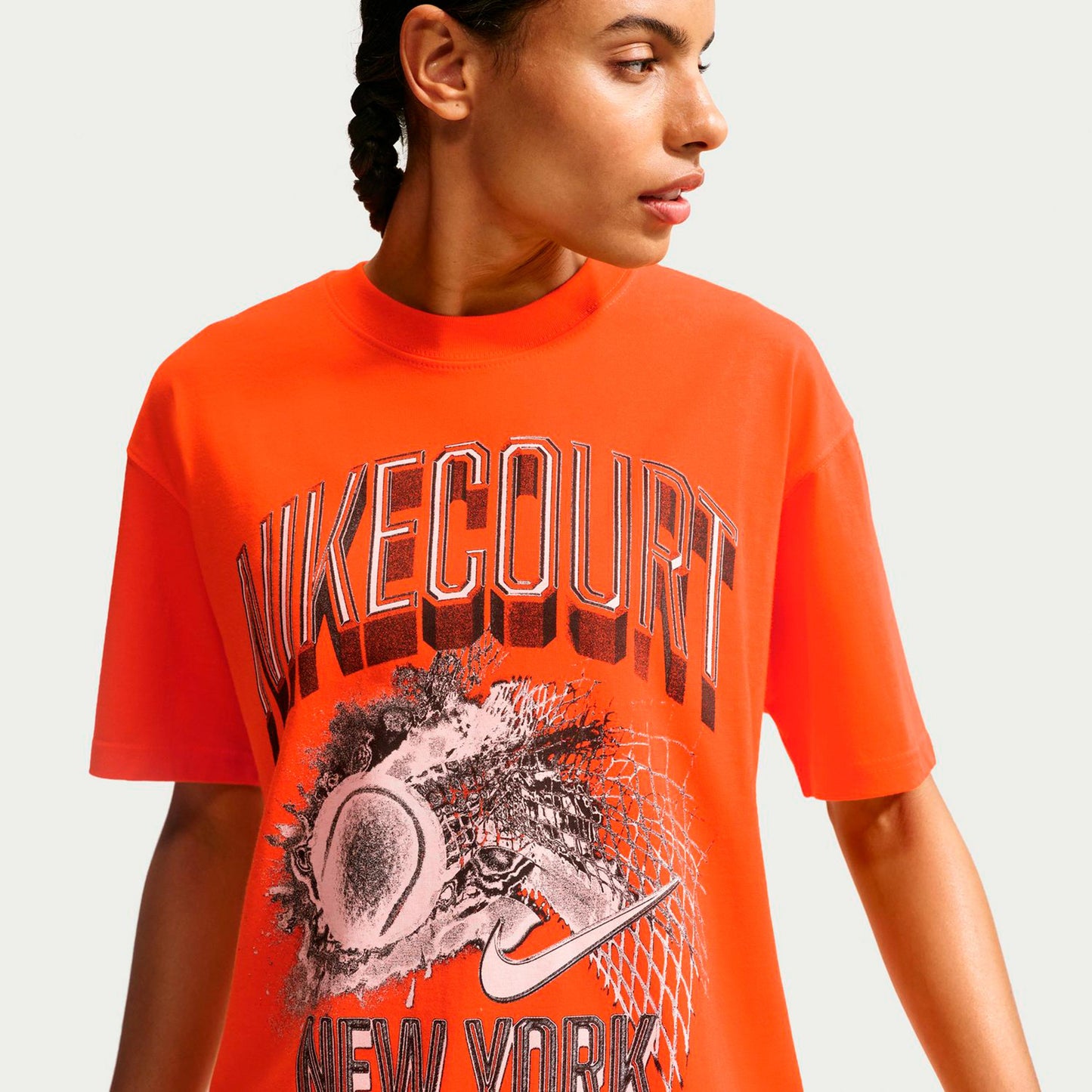 Nike Court Slam Maglietta Donna - arancione