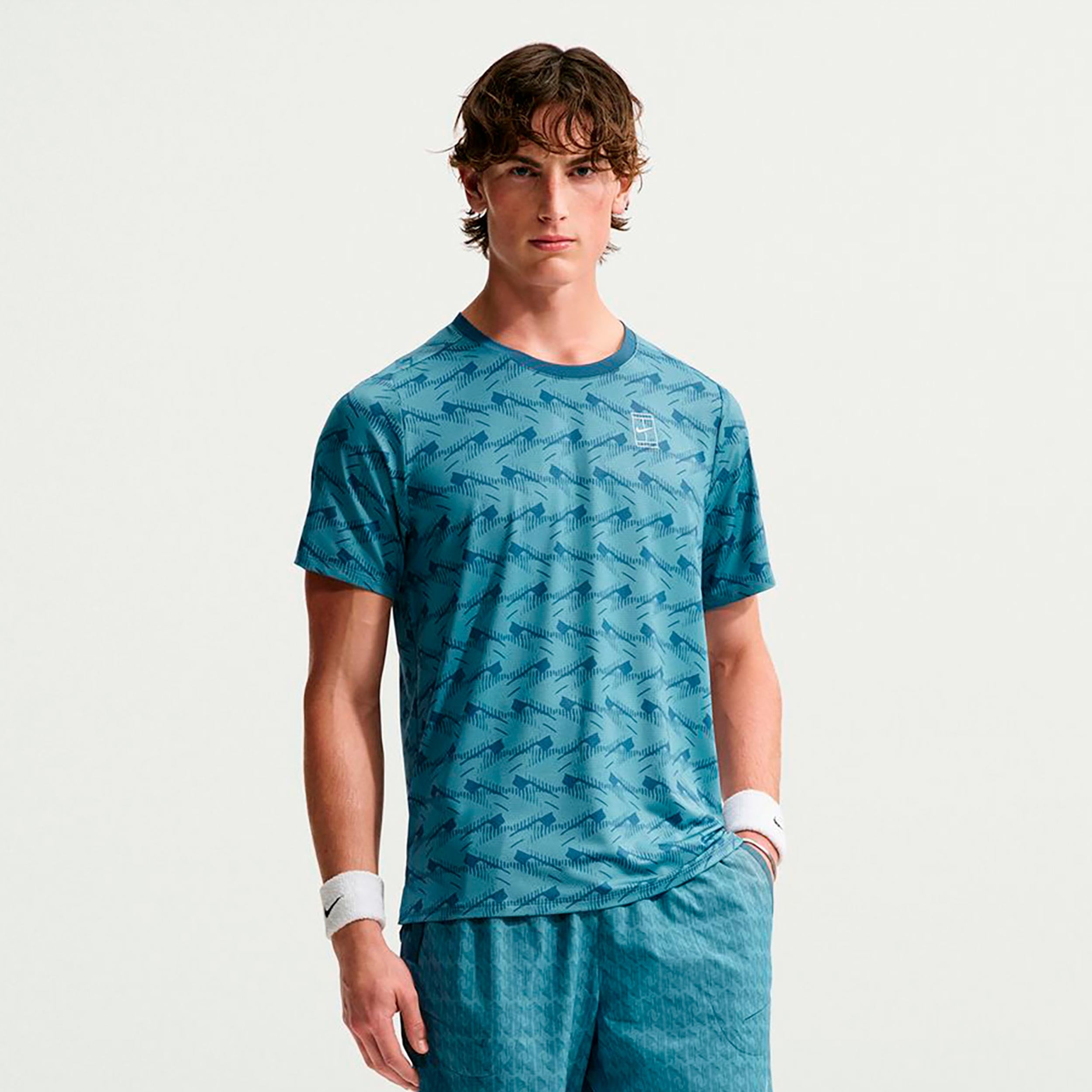Nike Court Advantage Maglietta Uomini - grigio-blu