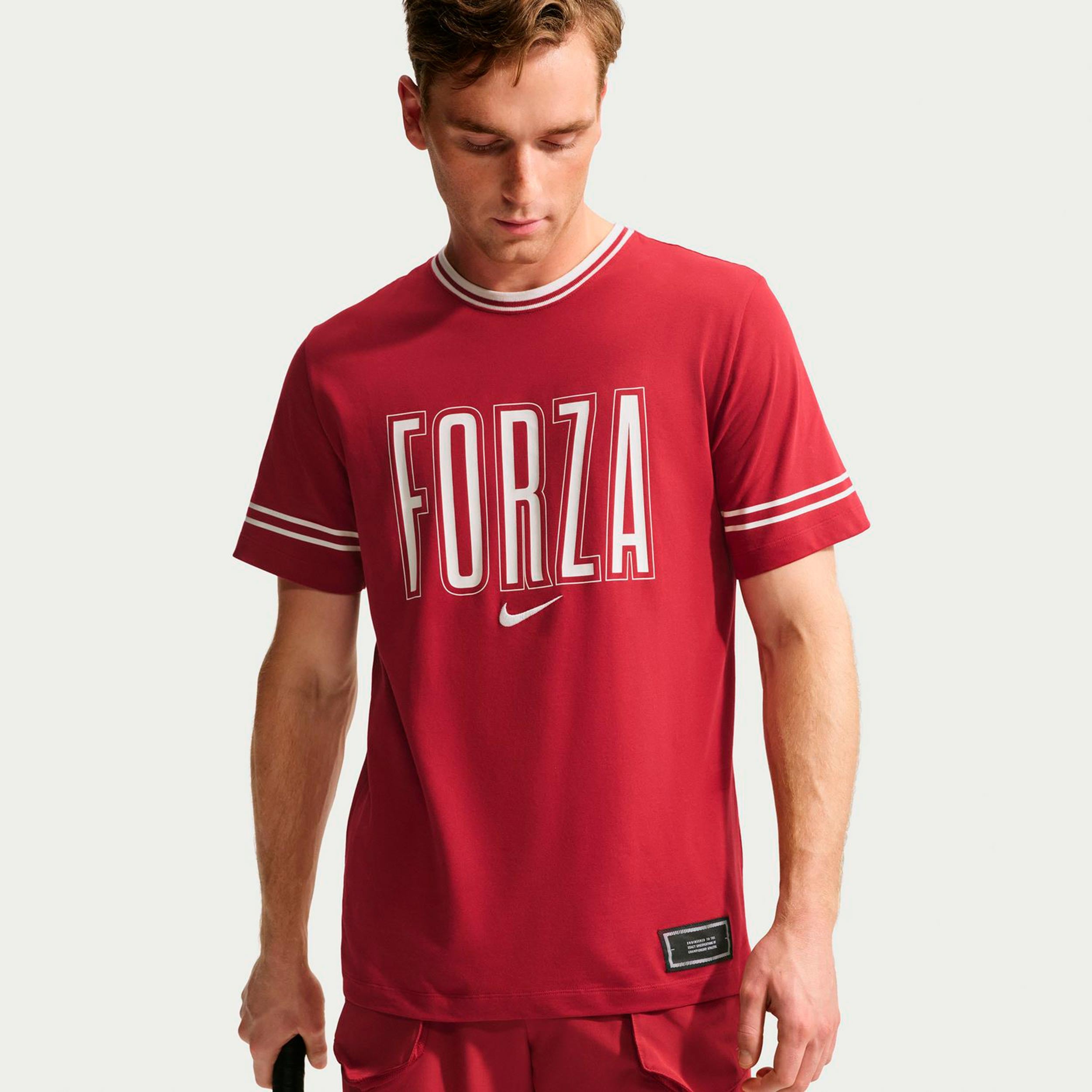 Nike Court Maglietta Uomini - rosso