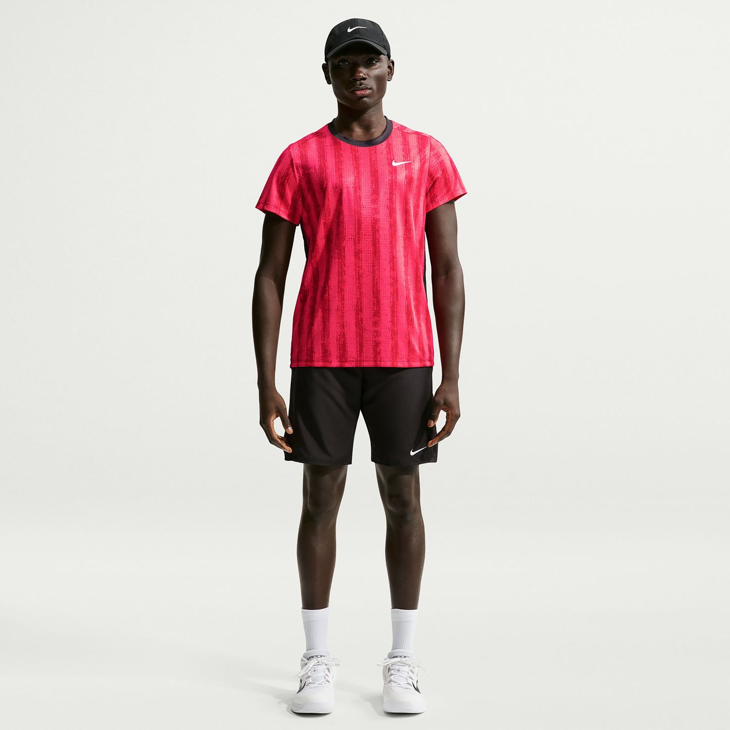 Nike Court Victory Maglietta Uomini - rosso, nero