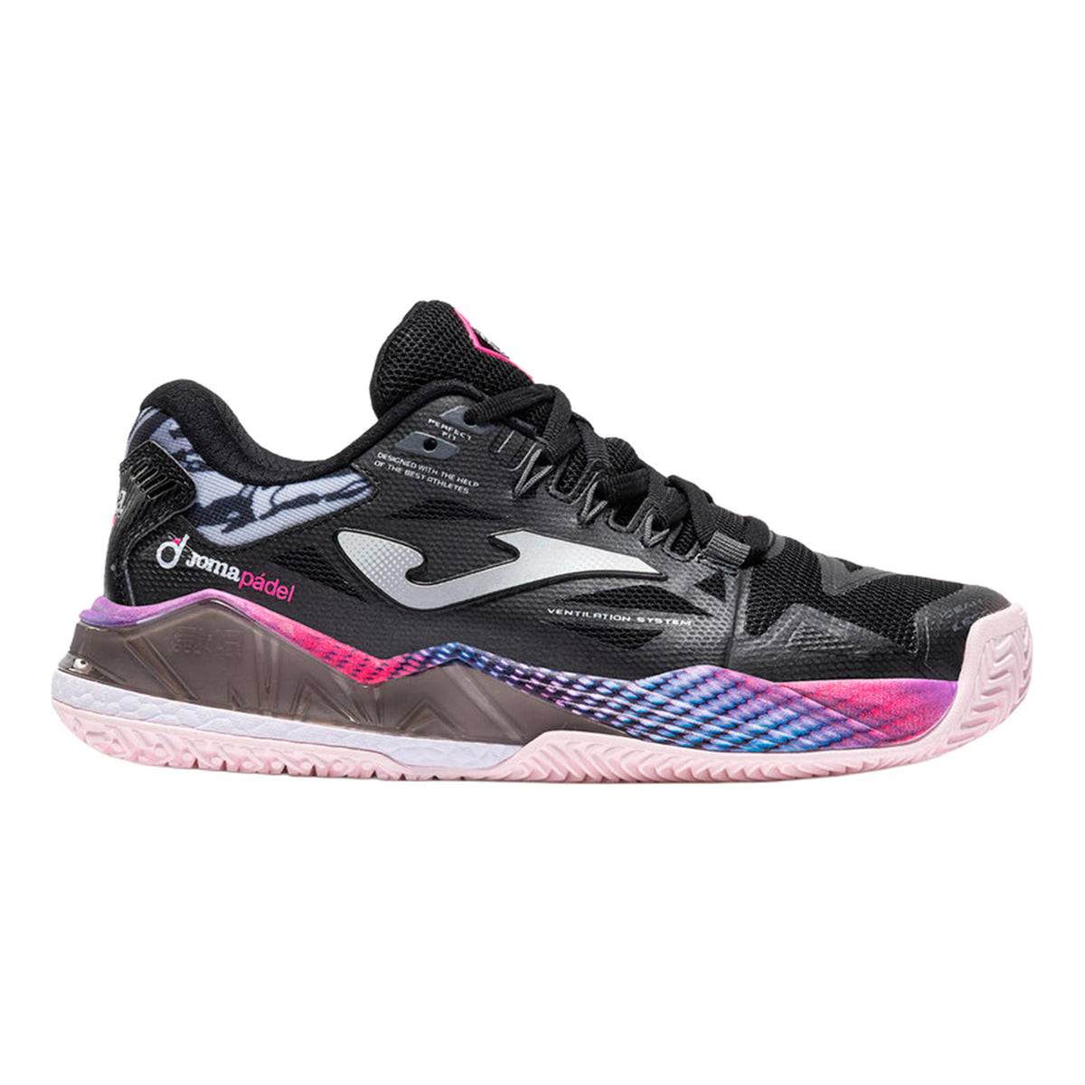 Joma Spin Scarpa da padel Donna - nero, rosa
