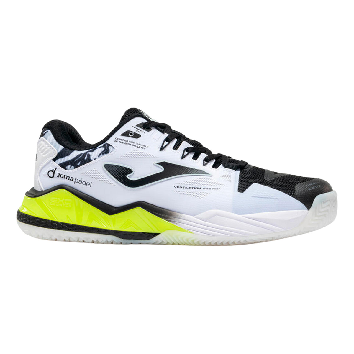 Joma Spin Scarpa da padel Uomini - bianco, giallo neon