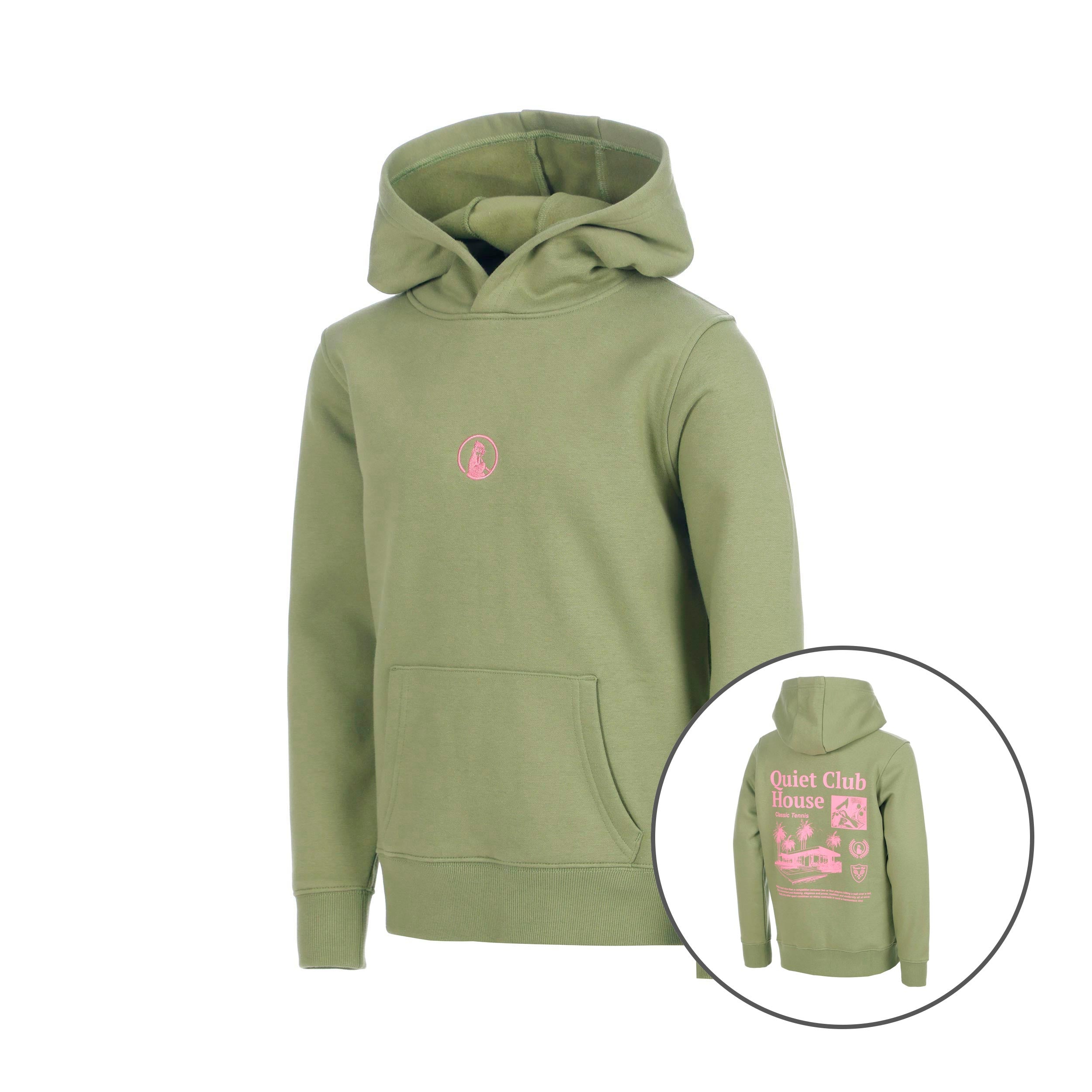 Quiet Please Club House Loose Fit Felpa con cappuccio Bambini - cachi