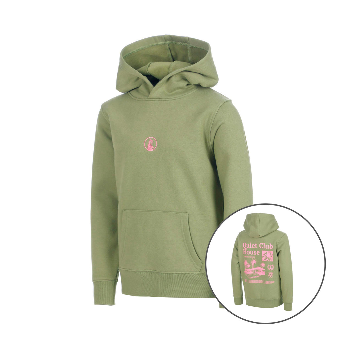 Quiet Please Club House Loose Fit Felpa con cappuccio Bambini - cachi
