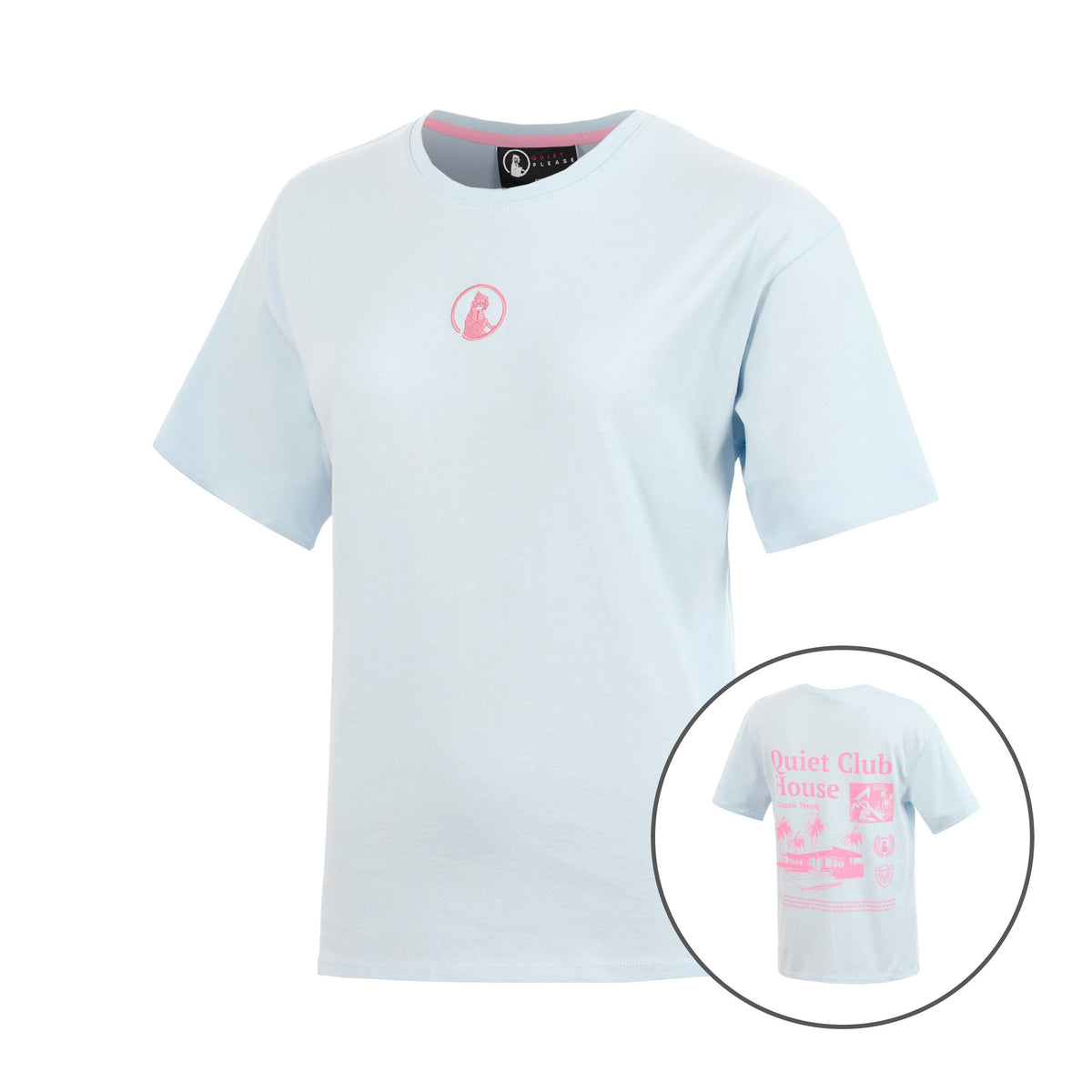 Quiet Please Club House Loose Fit Maglietta Bambini - blu chiaro