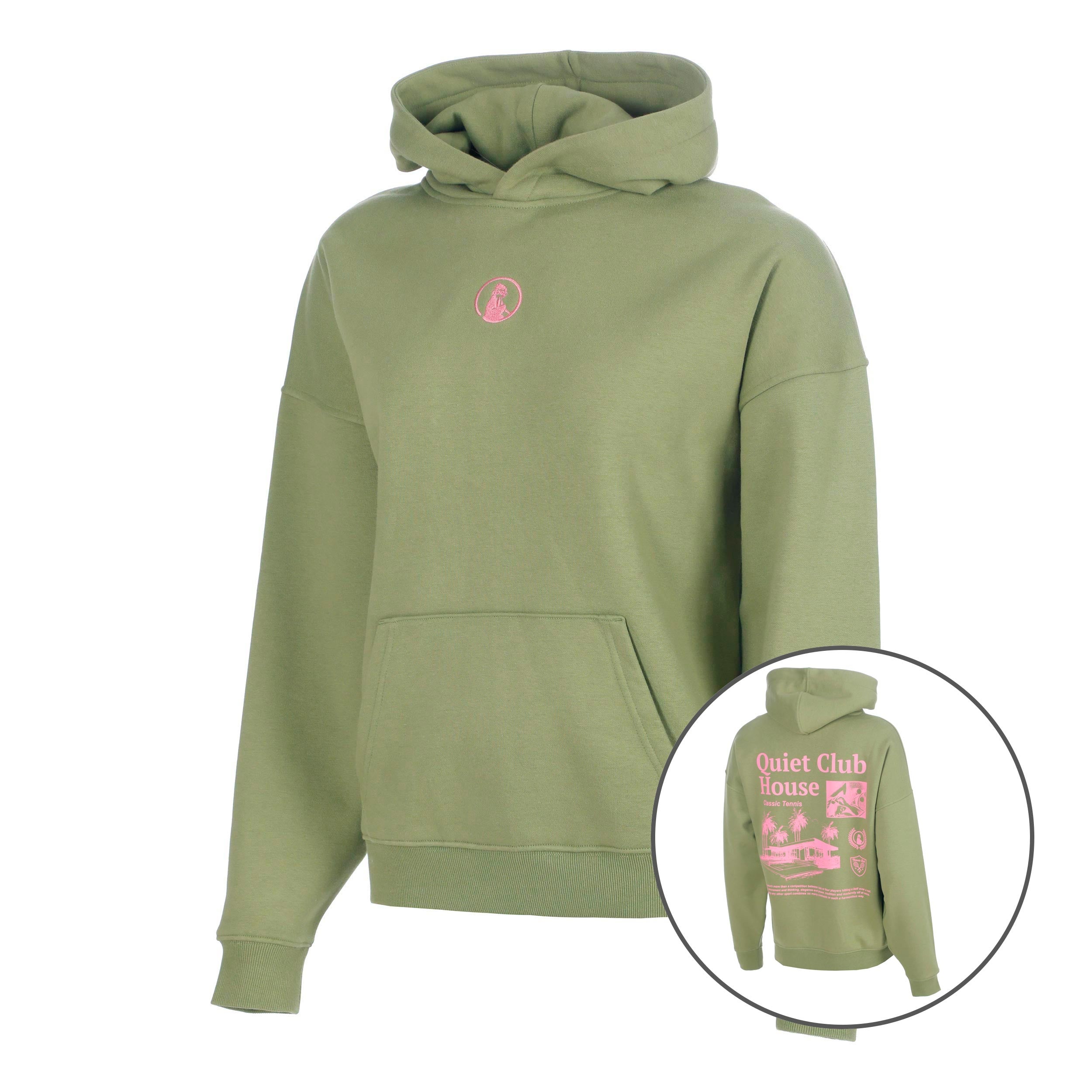 Quiet Please Club House Oversize Felpa con cappuccio Donna - cachi