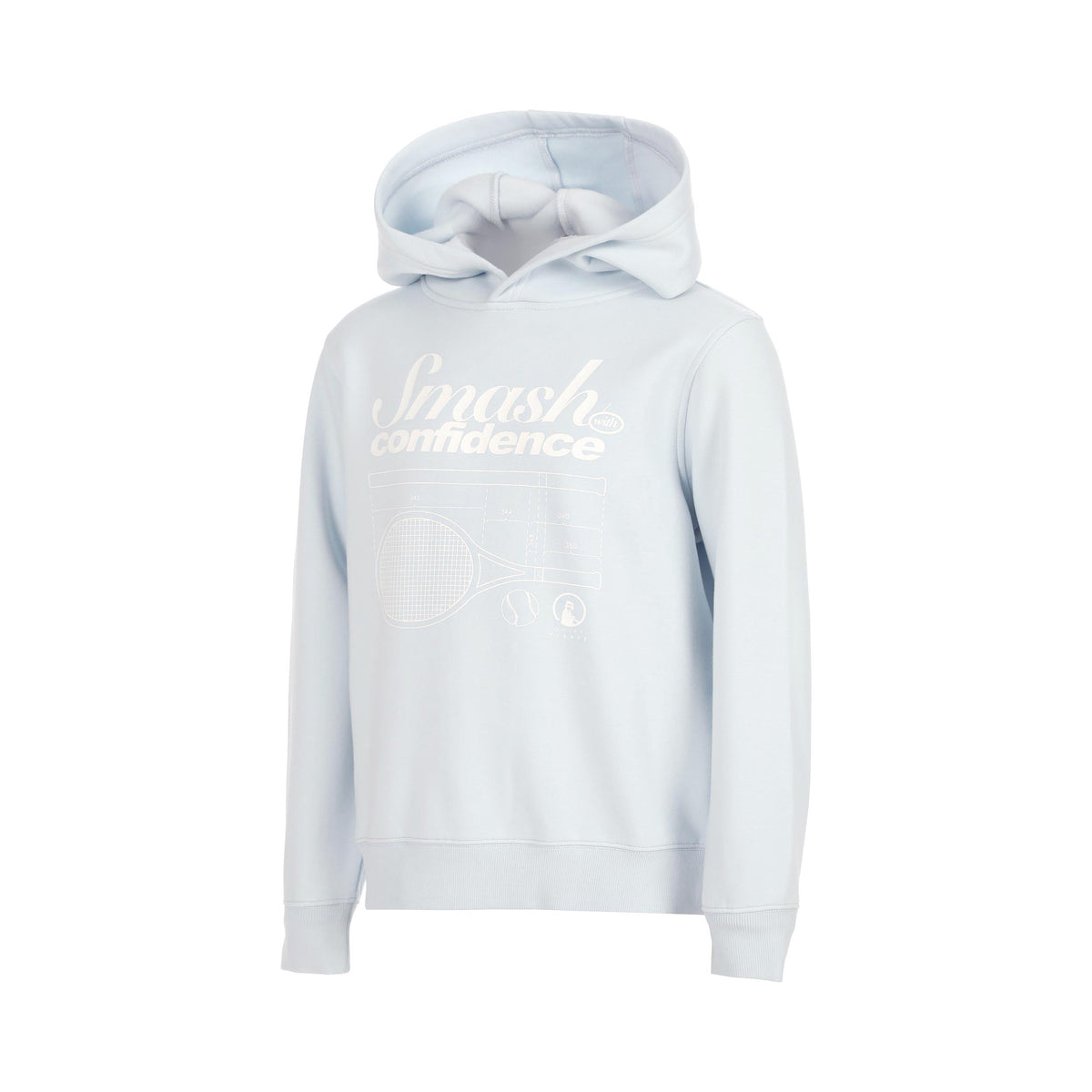 Quiet Please Confidence Loose Fit Felpa con cappuccio Bambini - blu chiaro