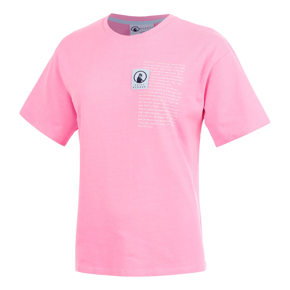 Quiet Please Thoughts Patch Maglietta Donna - rosa