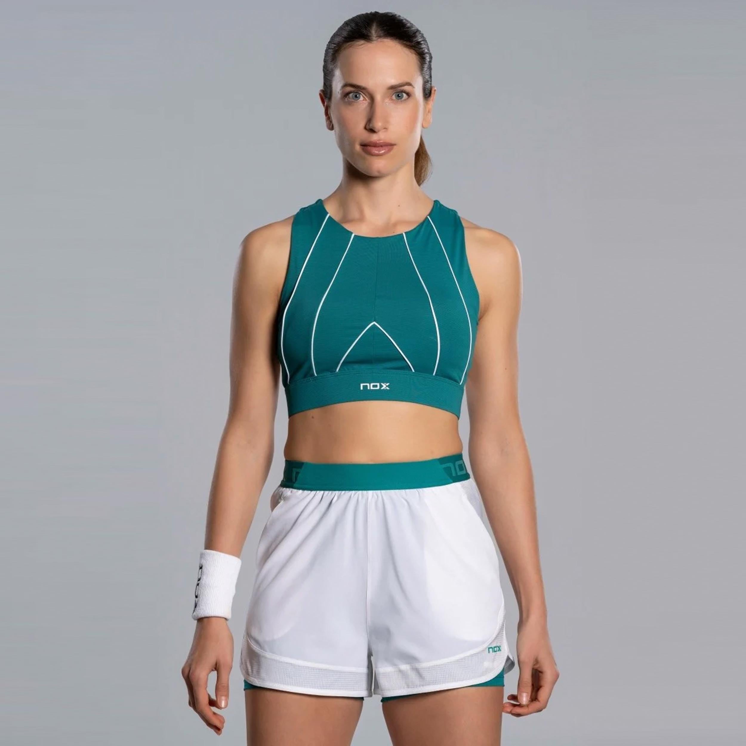 NOX Pro Canottiera Donna - blu-verde