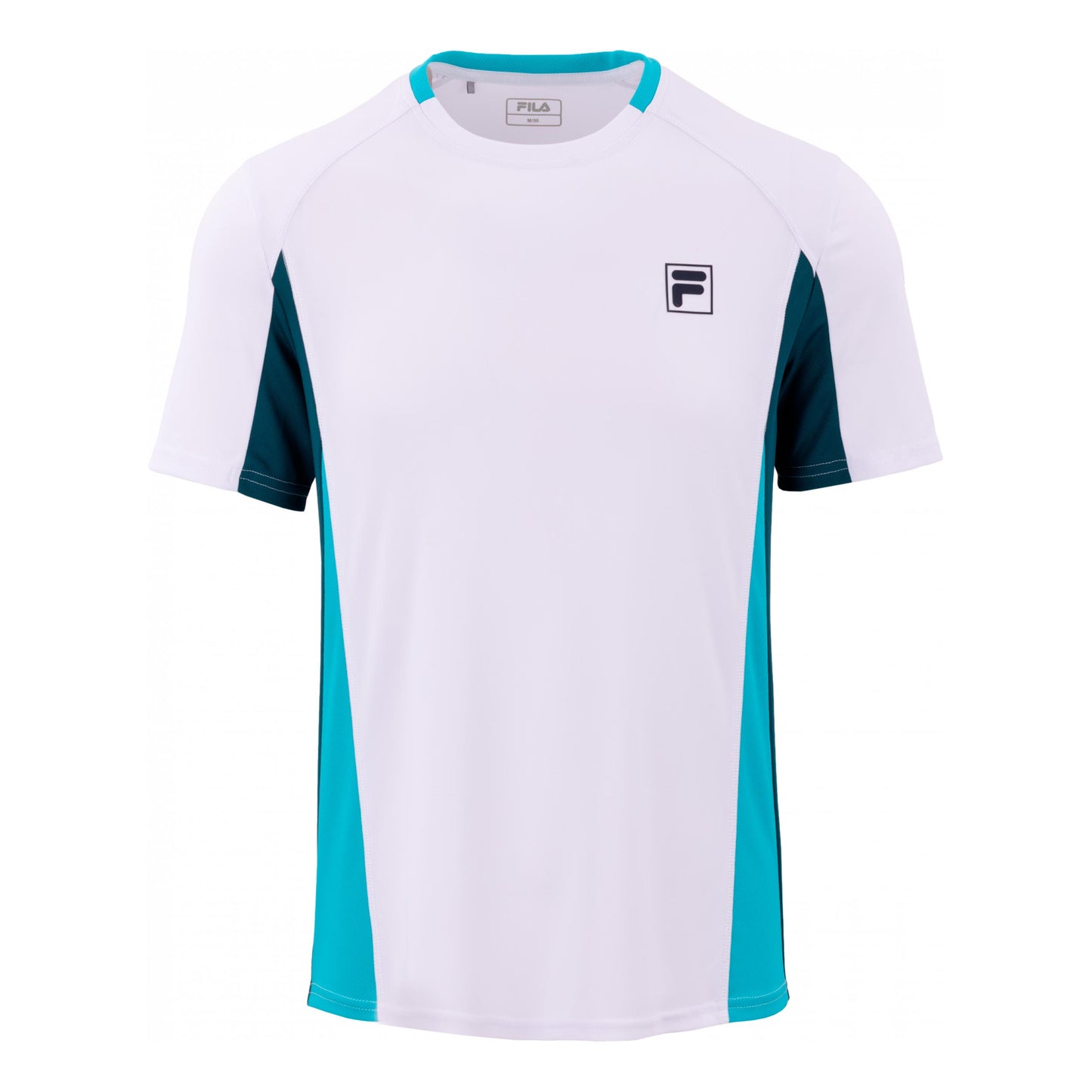 Fila Tamino Maglietta Uomini - bianco, turchese