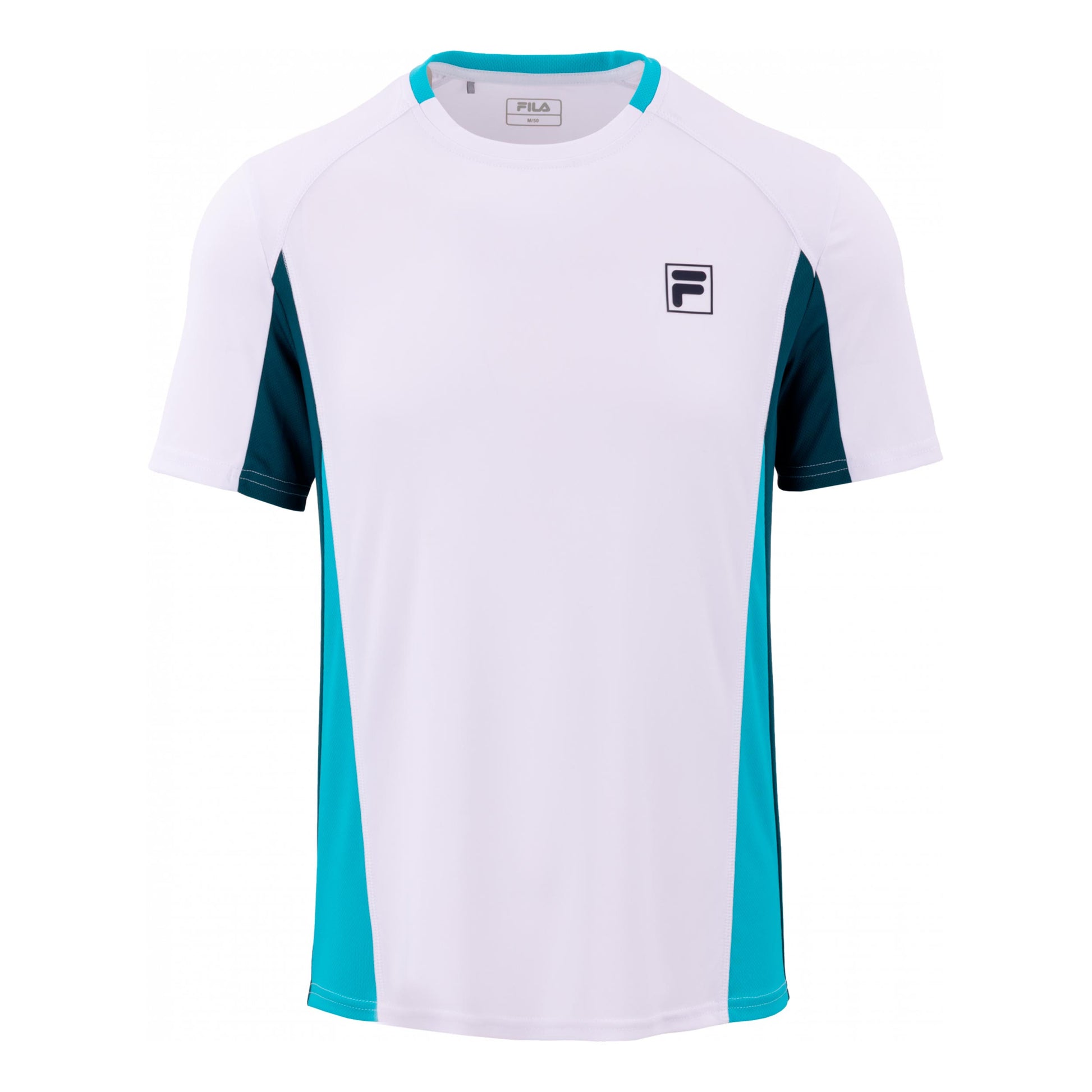 Fila Tamino Maglietta Uomini - bianco, turchese