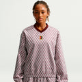 Woven Manica lunga Donna - marrone