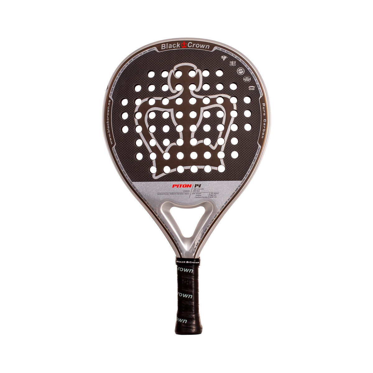 Black Crown Piton 14 Racchette da padel a superficie piena