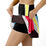 Hi-Retro Color Block Pleated Skirt