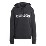 Abbigliamento adidas adidas Essentials Linear Felpa Con Cappuccio Donna-Nero,Bianco