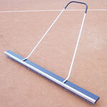 Strumenti per campi da tennis Tegra Tegra Scopa In Filo D&rsquo;acciaio 2m Con Manico-Argento