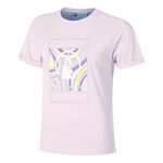 Abbigliamento Quiet Please Quiet Please Mind Swirl Court Maglietta Donna-Lilla,Multicolore