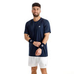 Abbigliamento da tennis BIDI BADU BIDI BADU Crew 2.0 Maglietta Uomini-blu scuro