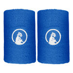 Abbigliamento da tennis Quiet Please Quiet Please Long Polsino anti sudore - Confezione da 2 Unisex-blu, bianco