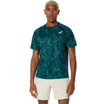 Abbigliamento ASICS ASICS Game Maglietta Uomini - verde scuro, 