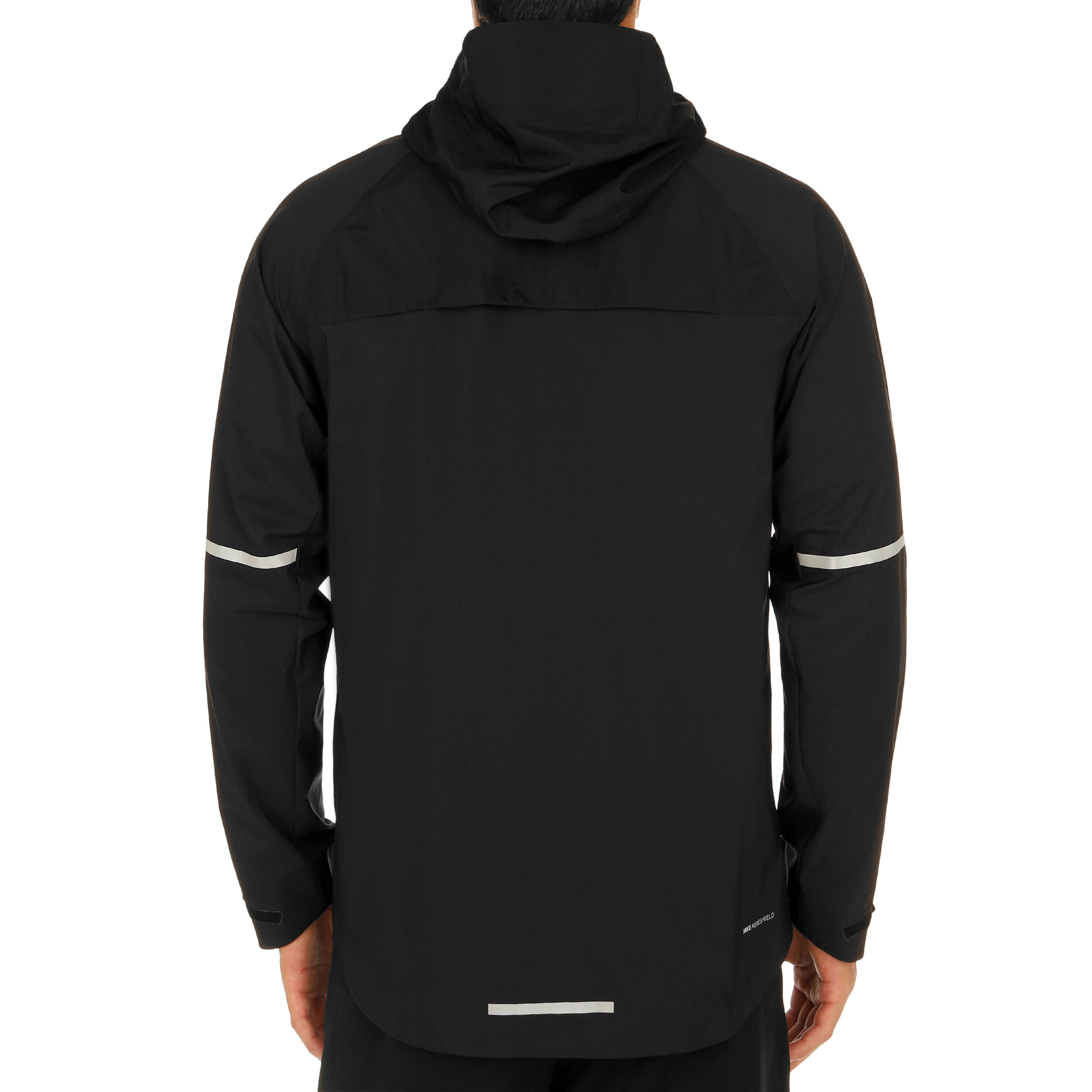 Zonal AeroShield Hooded Giacca Da Corsa Uomini Nero