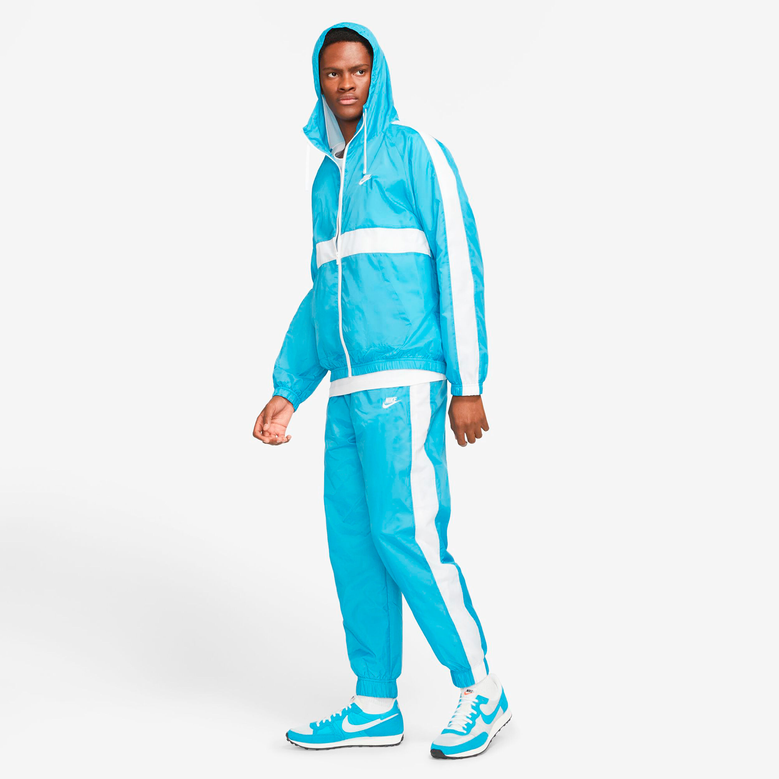 Tuta nike blu righe bianche outlet