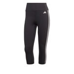 Abbigliamento adidas adidas Essentials Train 3-Stripes High-Waisted Calzamaglia Donna-Nero